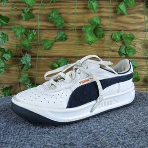 PUMA Sneaker G.V. Monaco Boys Y 1 Medium Athletic White Synthetic Lace Up‎